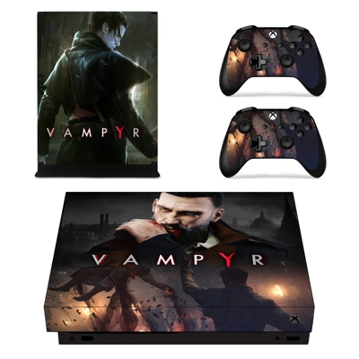 Vampyr decal skin for Xbox one X Console and 2 Controllers Vampyr decal skin for Xbox one X Console and 2 Controllers