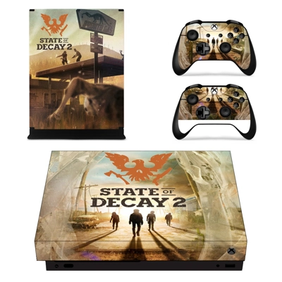 State of Decay 2 decal skin for Xbox one X Console and 2 Controllers