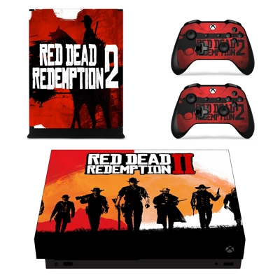 Red Dead Redemption 2 decal skin for Xbox one X Console an.. Red Dead Redemption 2 decal skin for Xbox one X Console an..
