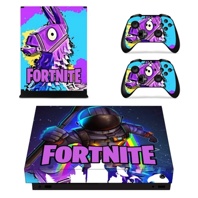 Fortnite decal skin for Xbox one X Console and 2 Controllers Fortnite decal skin for Xbox one X Console and 2 Controllers