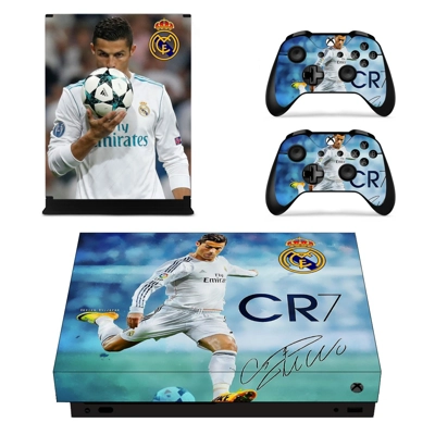 Cristiano Ronaldo decal skin for Xbox one X Console and 2 .. Cristiano Ronaldo decal skin for Xbox one X Console and 2 ..