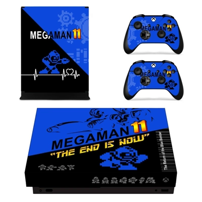 Mega Man 11 decal skin for Xbox one X Console and 2 Contro.. Mega Man 11 decal skin for Xbox one X Console and 2 Contro..
