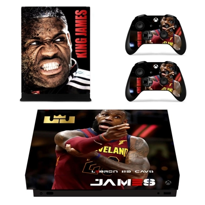 Lebron James decal skin for Xbox one X Console and 2 Controllers