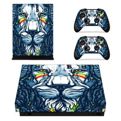 Lion Wallpaper decal skin for Xbox one X Console and 2 Con.. Lion Wallpaper decal skin for Xbox one X Console and 2 Con..