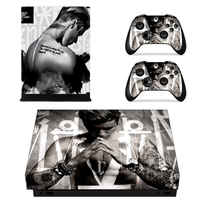 Justin Bieber decal skin for Xbox one X Console and 2 Cont.. Justin Bieber decal skin for Xbox one X Console and 2 Cont..