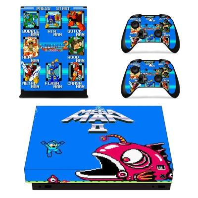 Mega Man 2 decal skin for Xbox one X Console and 2 Control.. Mega Man 2 decal skin for Xbox one X Console and 2 Control..