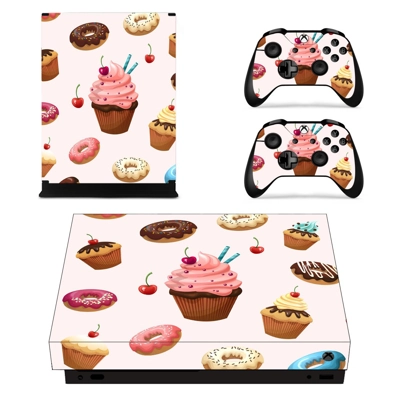 Fast food decal skin for Xbox one X Console and 2 Controll.. Fast food decal skin for Xbox one X Console and 2 Controll..