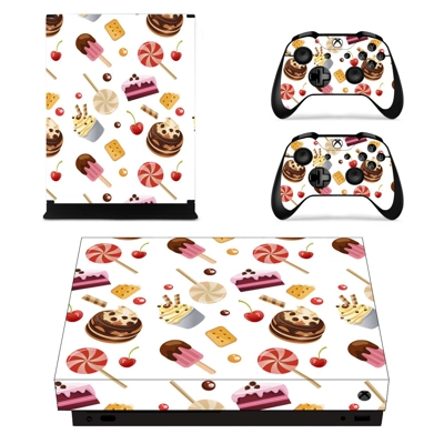 Fast food decal skin for Xbox one X Console and 2 Controll.. Fast food decal skin for Xbox one X Console and 2 Controll..