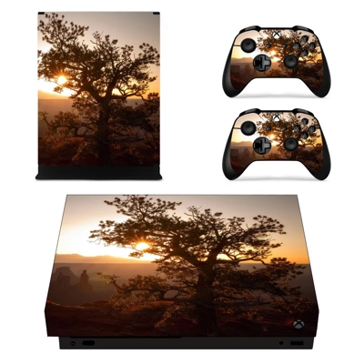 Tree Wallpaper decal skin for Xbox one X Console and 2 Controllers