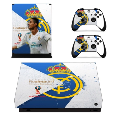 Real Madrid decal skin for Xbox one X Console and 2 Controllers