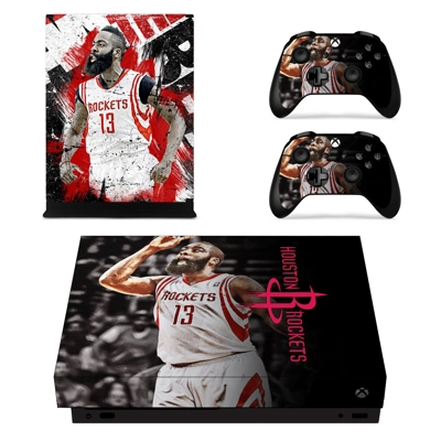 Houston Rockets decal skin for Xbox one X Console and 2 Co.. Houston Rockets decal skin for Xbox one X Console and 2 Co..