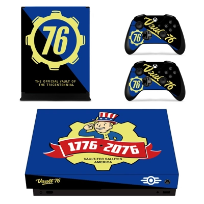 Fallout 76 decal skin for Xbox one X Console and 2 Control.. Fallout 76 decal skin for Xbox one X Console and 2 Control..