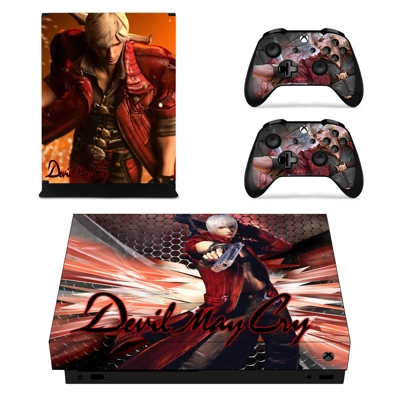 Devil May Cry decal skin for Xbox one X Console and 2 Cont.. Devil May Cry decal skin for Xbox one X Console and 2 Cont..