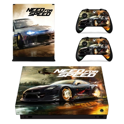 Need for Speed Payback decal skin for Xbox one X Console and 2 Controllers