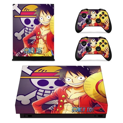 One Piece decal skin for Xbox one X Console and 2 Controllers