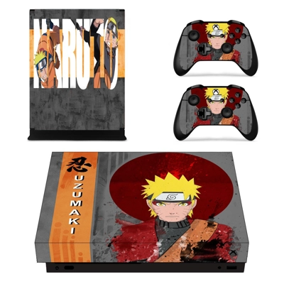 Naruto decal skin for Xbox one X Console and 2 Controllers Naruto decal skin for Xbox one X Console and 2 Controllers