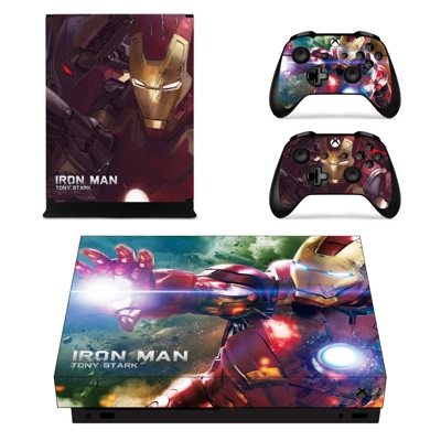 Iron Man tony stark decal skin for Xbox one X Console and .. Iron Man tony stark decal skin for Xbox one X Console and ..