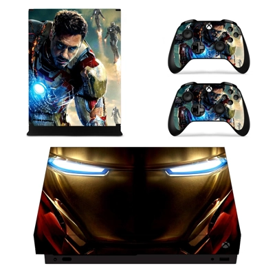 Iron Man decal skin for Xbox one X Console and 2 Controllers Iron Man decal skin for Xbox one X Console and 2 Controllers