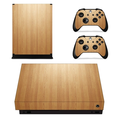 Wooden Board decal skin for Xbox one X Console and 2 Contr.. Wooden Board decal skin for Xbox one X Console and 2 Contr..