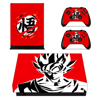 Dragon Ball Z decal skin for Xbox one X Console and 2 Cont.. Dragon Ball Z decal skin for Xbox one X Console and 2 Cont..