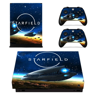 Starfield decal skin for Xbox one X Console and 2 Controll.. Starfield decal skin for Xbox one X Console and 2 Controll..