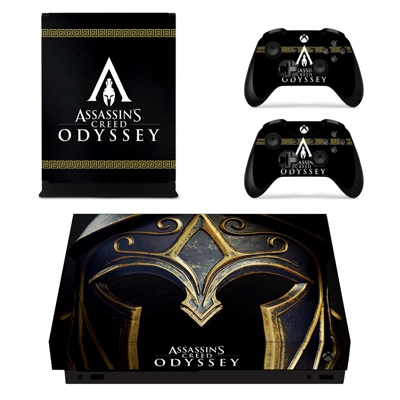 Assassin's Creed Odyssey decal skin for Xbox one X Console and 2 Controllers