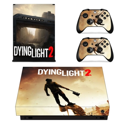 Dying Light 2 decal skin for Xbox one X Console and 2 Cont.. Dying Light 2 decal skin for Xbox one X Console and 2 Cont..