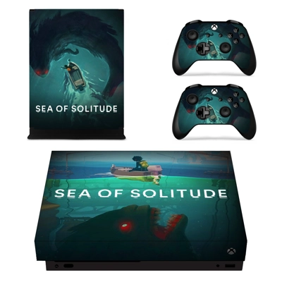 Sea of Solitude decal skin for Xbox one X Console and 2 Controllers