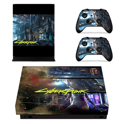 Cyberpunk 2077 decal skin for Xbox one X Console and 2 Con.. Cyberpunk 2077 decal skin for Xbox one X Console and 2 Con..