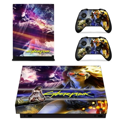 Cyberpunk 2077 decal skin for Xbox one X Console and 2 Con.. Cyberpunk 2077 decal skin for Xbox one X Console and 2 Con..