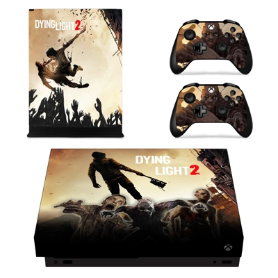 Dying Light 2 decal skin for Xbox one X Console and 2 Cont.. Dying Light 2 decal skin for Xbox one X Console and 2 Cont..