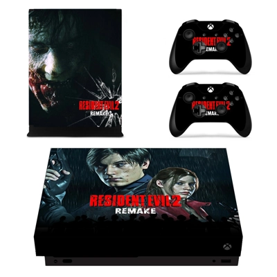 Resident Evil 2 remake decal skin for Xbox one X Console a.. Resident Evil 2 remake decal skin for Xbox one X Console a..