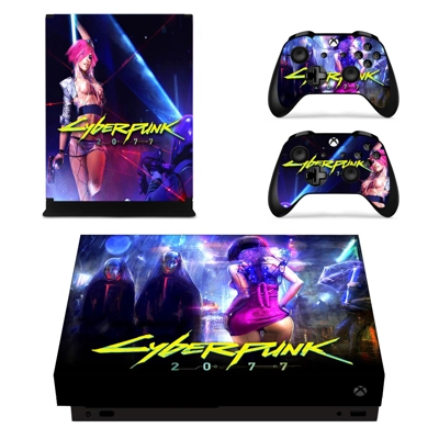 Cyberpunk 2077 decal skin for Xbox one X Console and 2 Con.. Cyberpunk 2077 decal skin for Xbox one X Console and 2 Con..