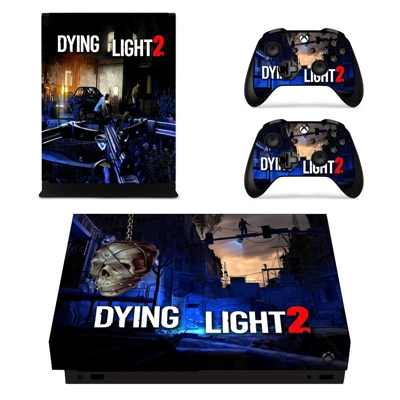 Dying Light 2 decal skin for Xbox one X Console and 2 Cont.. Dying Light 2 decal skin for Xbox one X Console and 2 Cont..