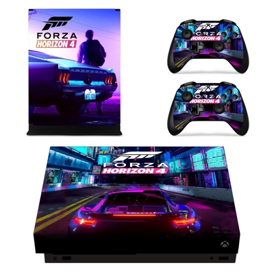 Forza Horizon 4 decal skin for Xbox one X Console and 2 Controllers
