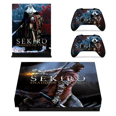 Sekiro Shadows Die Twice decal skin for Xbox one X Console and 2 Controllers