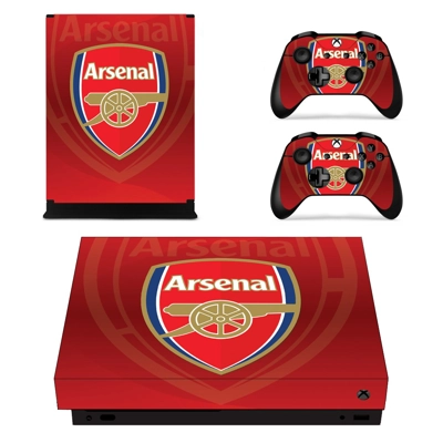 Arsenal FC decal skin for Xbox one X Console and 2 Control.. Arsenal FC decal skin for Xbox one X Console and 2 Control..
