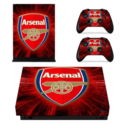 Arsenal FC decal skin for Xbox one X Console and 2 Control.. Arsenal FC decal skin for Xbox one X Console and 2 Control..
