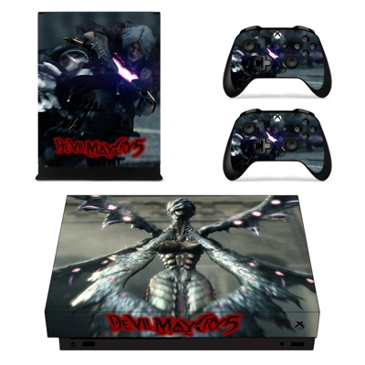 Devil May Cry 5 decal skin for Xbox one X Console and 2 Co.. Devil May Cry 5 decal skin for Xbox one X Console and 2 Co..