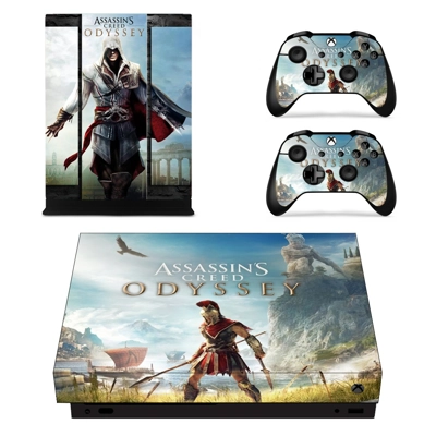 Assassin's Creed Odyssey decal skin for Xbox one X Console.. Assassin's Creed Odyssey decal skin for Xbox one X Console..