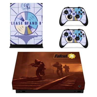 Fallout 76 decal skin for Xbox one X Console and 2 Control.. Fallout 76 decal skin for Xbox one X Console and 2 Control..