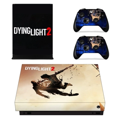 Dying Light 2 decal skin for Xbox one X Console and 2 Cont.. Dying Light 2 decal skin for Xbox one X Console and 2 Cont..