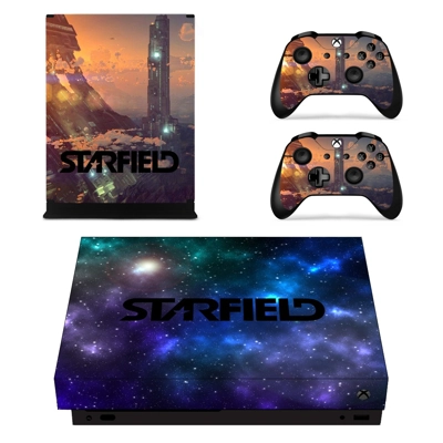 Starfield decal skin for Xbox one X Console and 2 Controll.. Starfield decal skin for Xbox one X Console and 2 Controll..