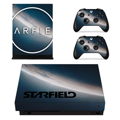Starfield decal skin for Xbox one X Console and 2 Controll.. Starfield decal skin for Xbox one X Console and 2 Controll..