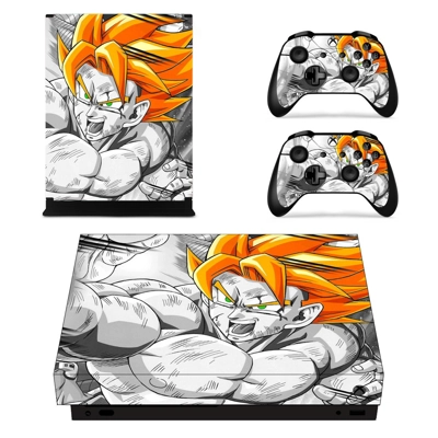 Dragon Ball Z decal skin for Xbox one X Console and 2 Cont.. Dragon Ball Z decal skin for Xbox one X Console and 2 Cont..