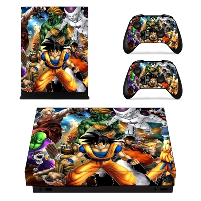 Dragon Ball Z decal skin for Xbox one X Console and 2 Cont.. Dragon Ball Z decal skin for Xbox one X Console and 2 Cont..
