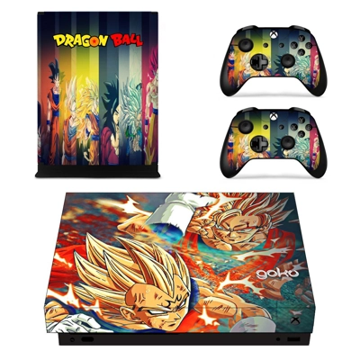 Dragon Ball Z decal skin for Xbox one X Console and 2 Cont.. Dragon Ball Z decal skin for Xbox one X Console and 2 Cont..
