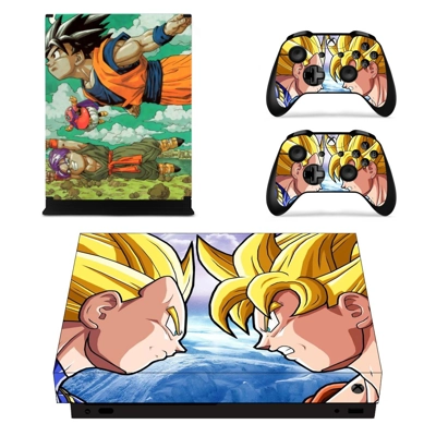 Dragon Ball Z decal skin for Xbox one X Console and 2 Cont.. Dragon Ball Z decal skin for Xbox one X Console and 2 Cont..