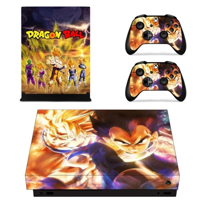 Dragon Ball Z decal skin for Xbox one X Console and 2 Cont.. Dragon Ball Z decal skin for Xbox one X Console and 2 Cont..