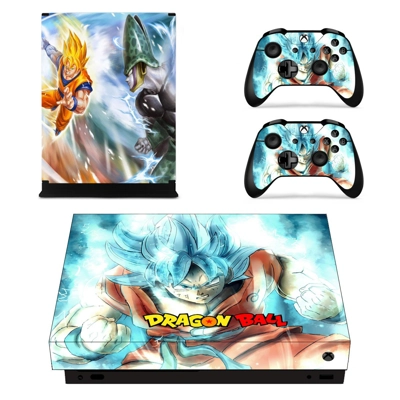 Dragon Ball Z decal skin for Xbox one X Console and 2 Cont.. Dragon Ball Z decal skin for Xbox one X Console and 2 Cont..